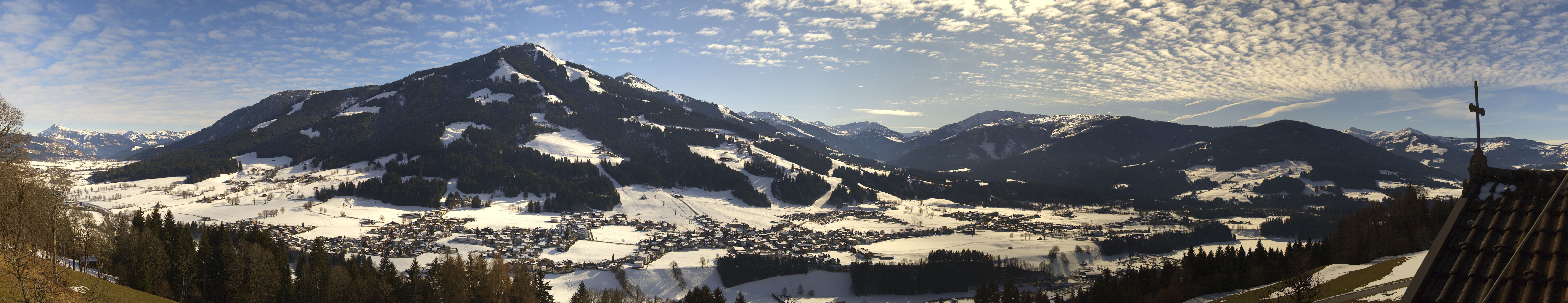 Archiv Foto Webcam Dorfkamera über Westendorf am Wilden Kaiser