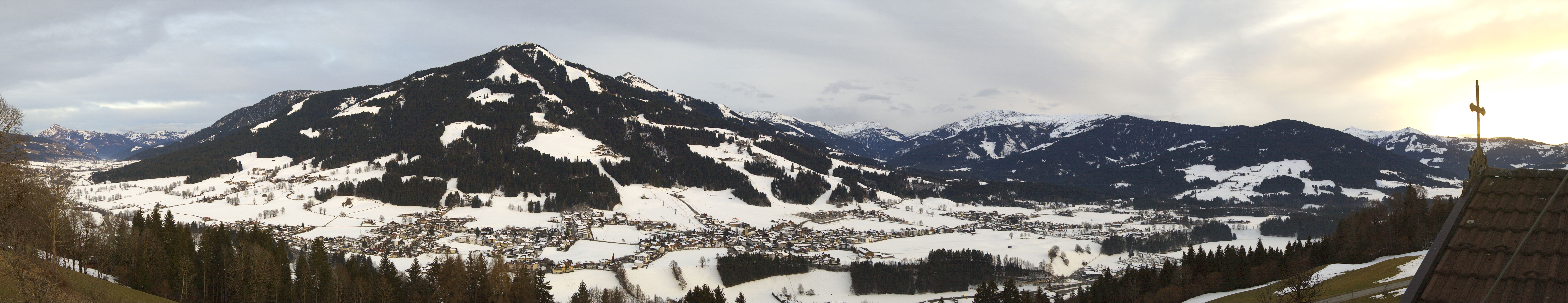 Archiv Foto Webcam Dorfkamera über Westendorf am Wilden Kaiser