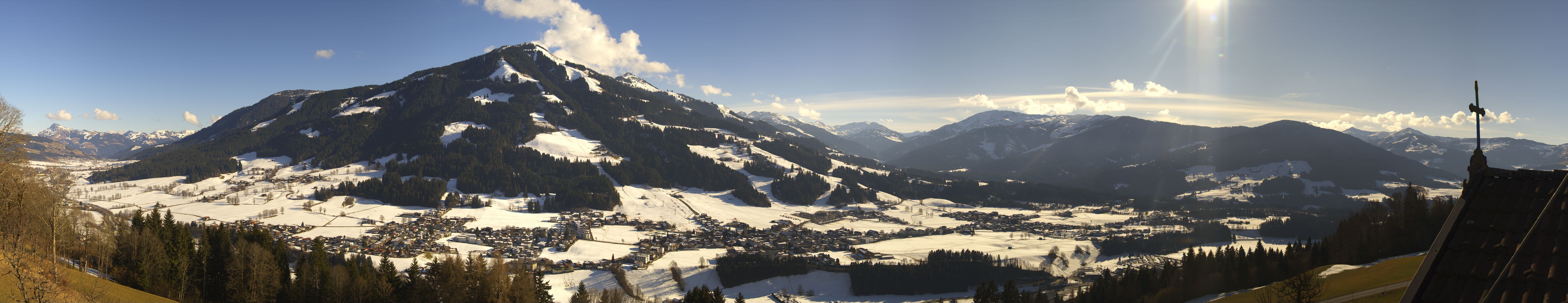 Archiv Foto Webcam Dorfkamera über Westendorf am Wilden Kaiser