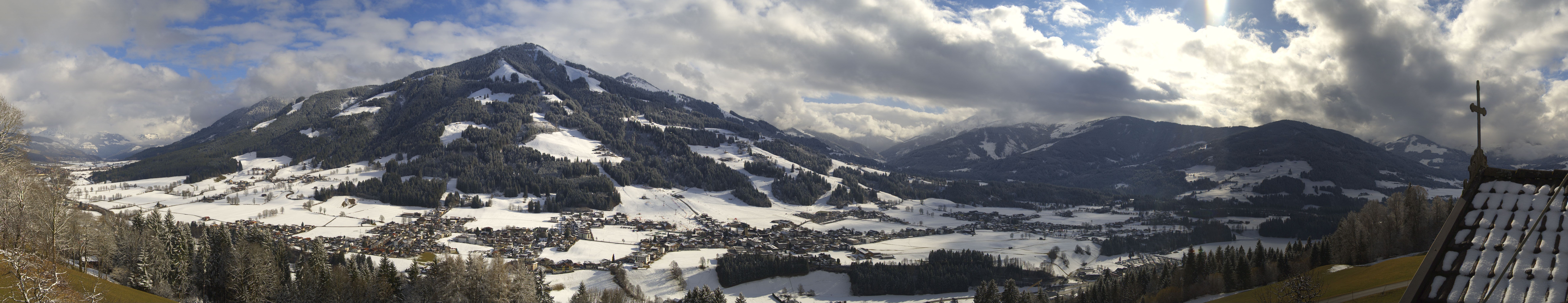 Archiv Foto Webcam Dorfkamera über Westendorf am Wilden Kaiser