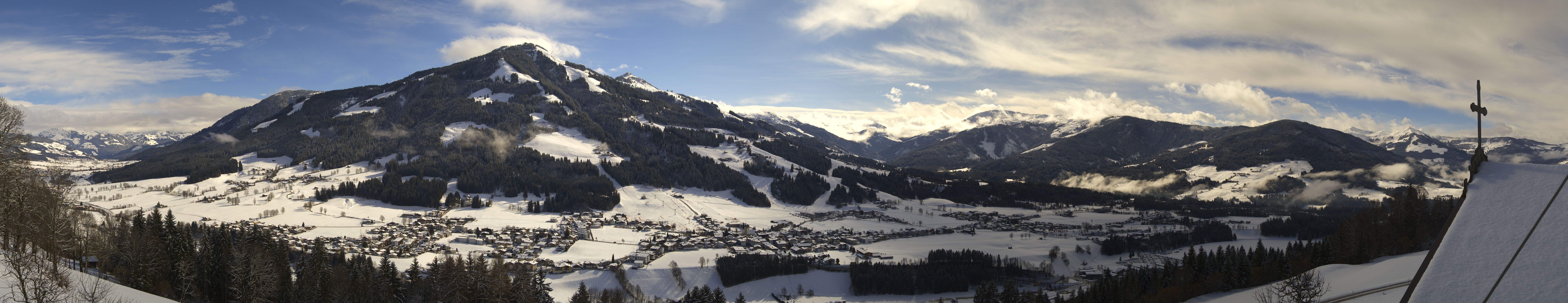 Archiv Foto Webcam Dorfkamera über Westendorf am Wilden Kaiser