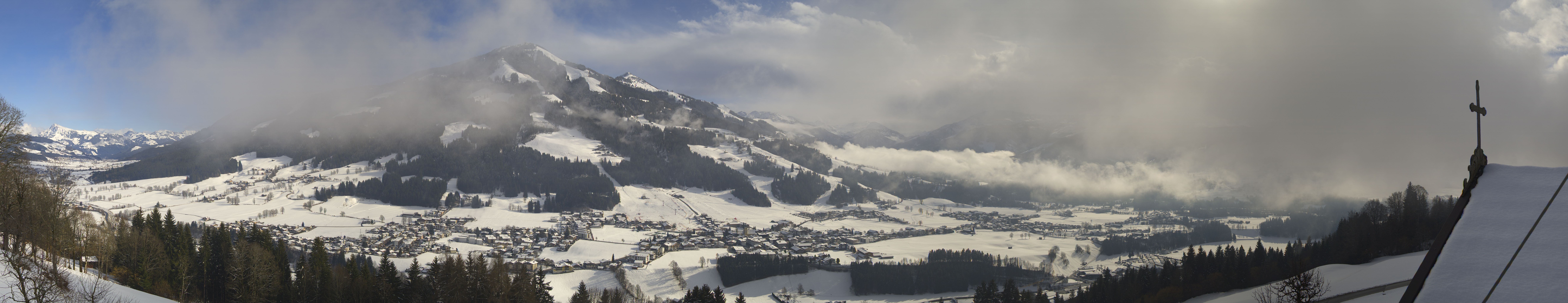 Archiv Foto Webcam Dorfkamera über Westendorf am Wilden Kaiser