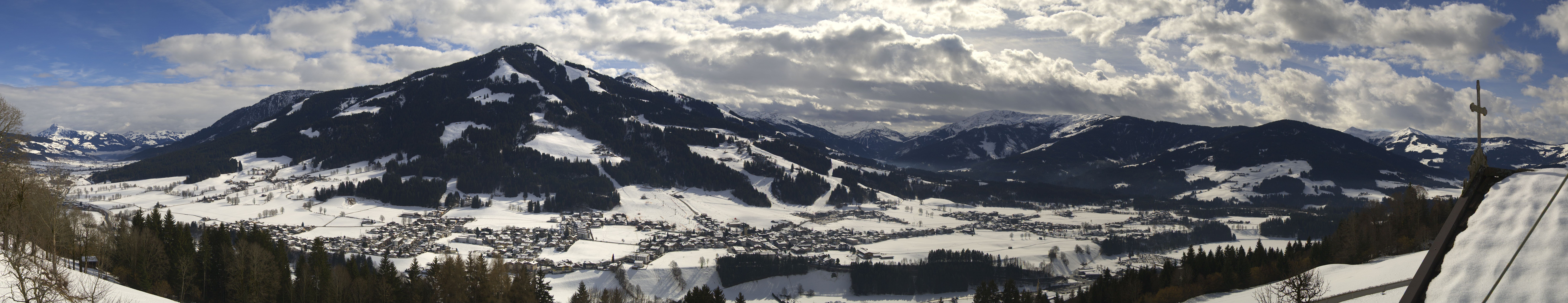 Archiv Foto Webcam Dorfkamera über Westendorf am Wilden Kaiser