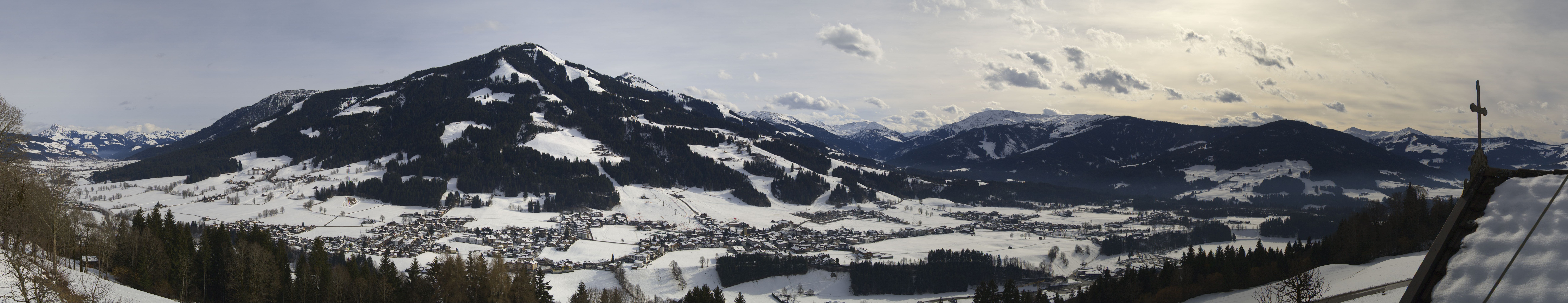 Archiv Foto Webcam Dorfkamera über Westendorf am Wilden Kaiser