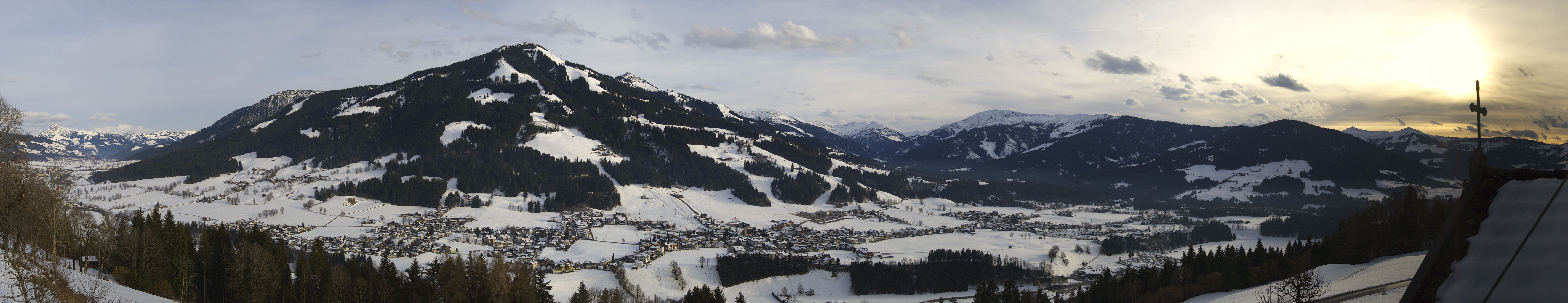 Archiv Foto Webcam Dorfkamera über Westendorf am Wilden Kaiser