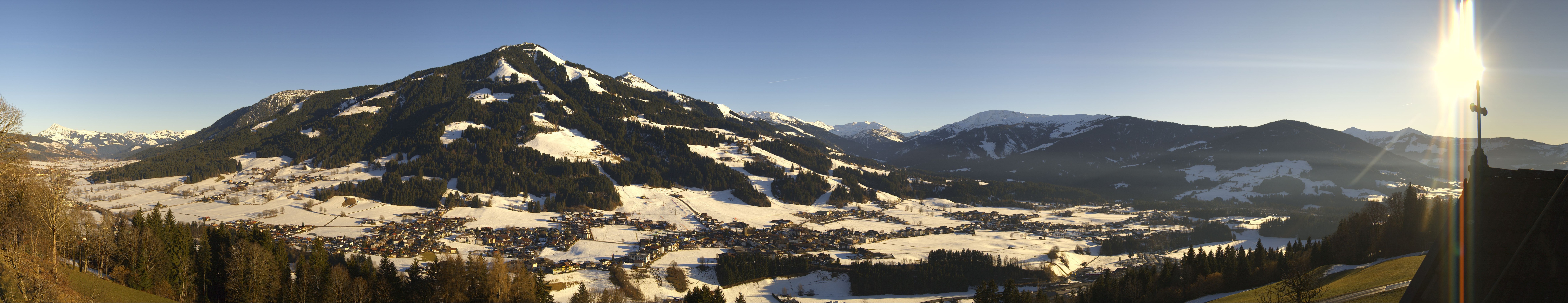 Archiv Foto Webcam Dorfkamera über Westendorf am Wilden Kaiser