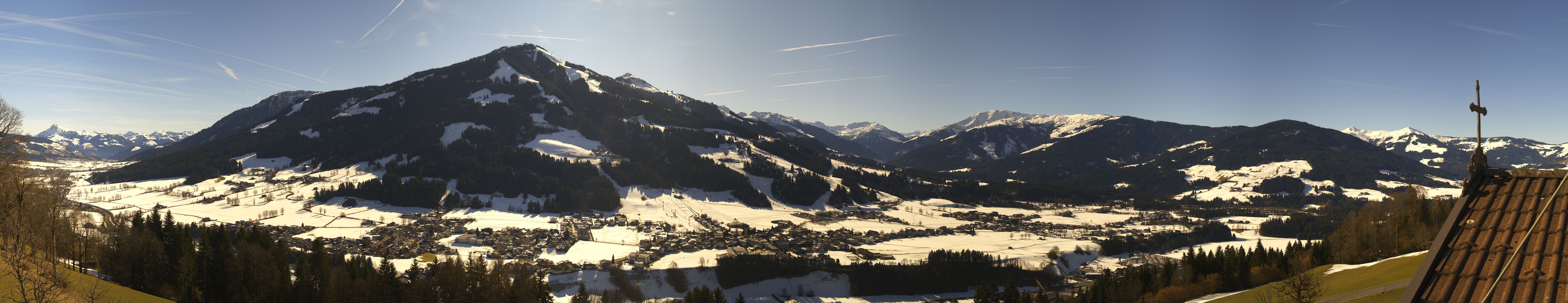 Archiv Foto Webcam Dorfkamera über Westendorf am Wilden Kaiser