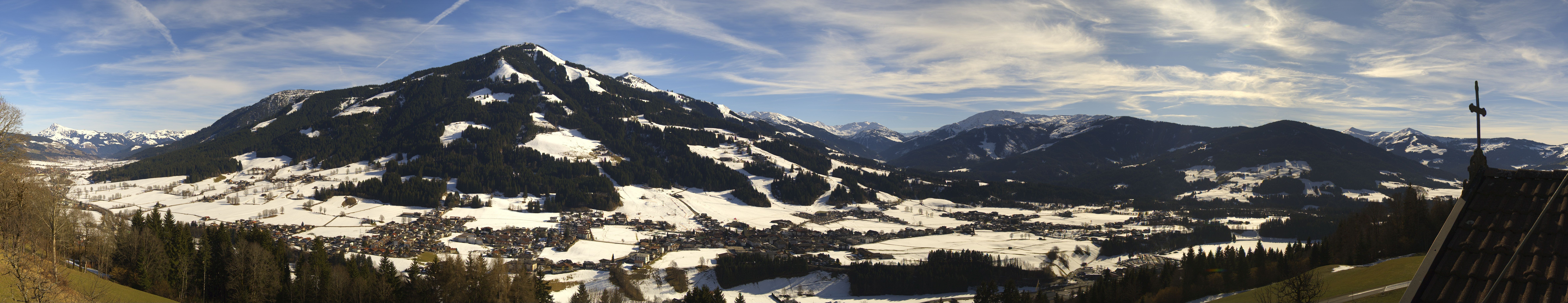 Archiv Foto Webcam Dorfkamera über Westendorf am Wilden Kaiser