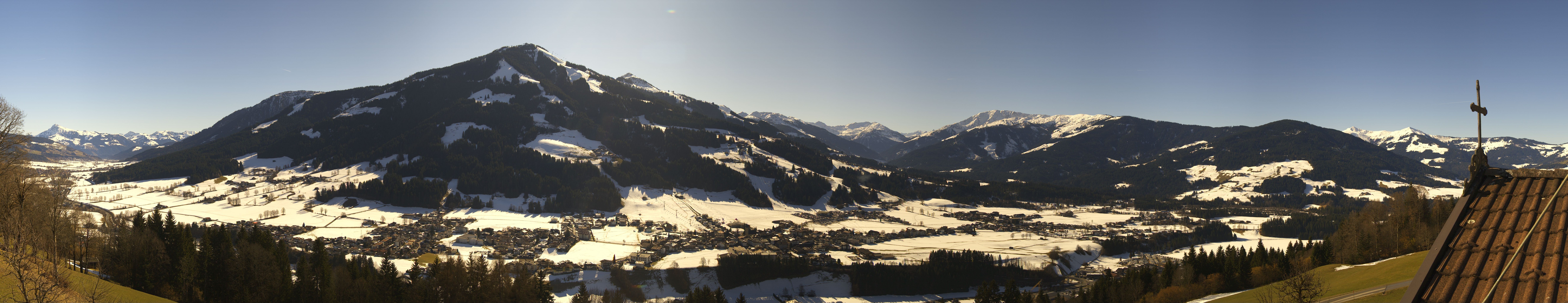 Archiv Foto Webcam Dorfkamera über Westendorf am Wilden Kaiser