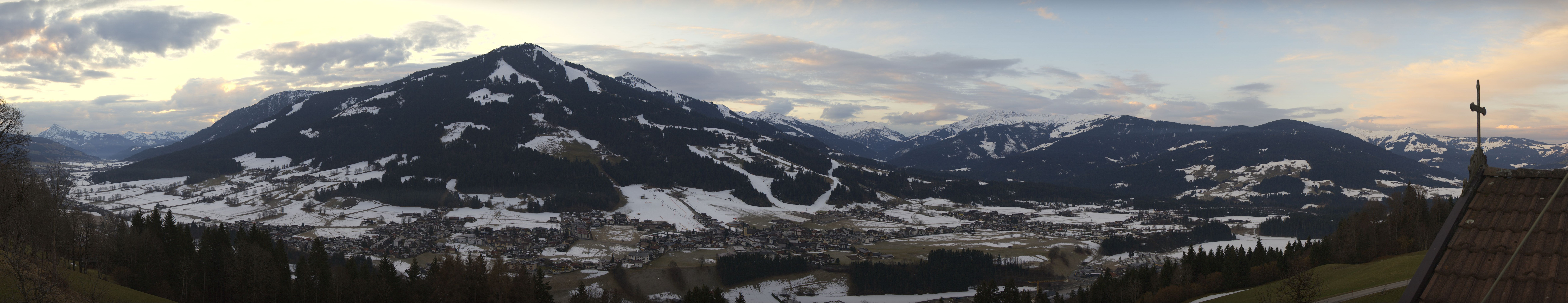 Archiv Foto Webcam Dorfkamera über Westendorf am Wilden Kaiser