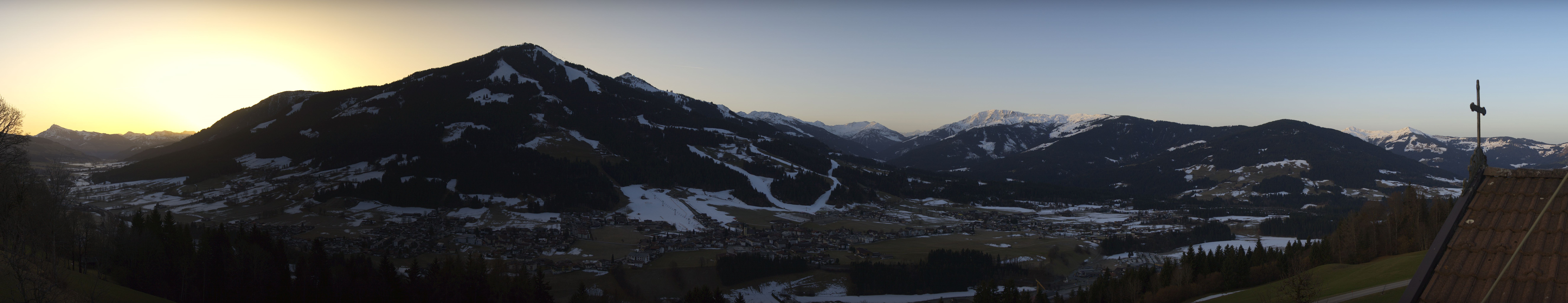 Archiv Foto Webcam Dorfkamera über Westendorf am Wilden Kaiser