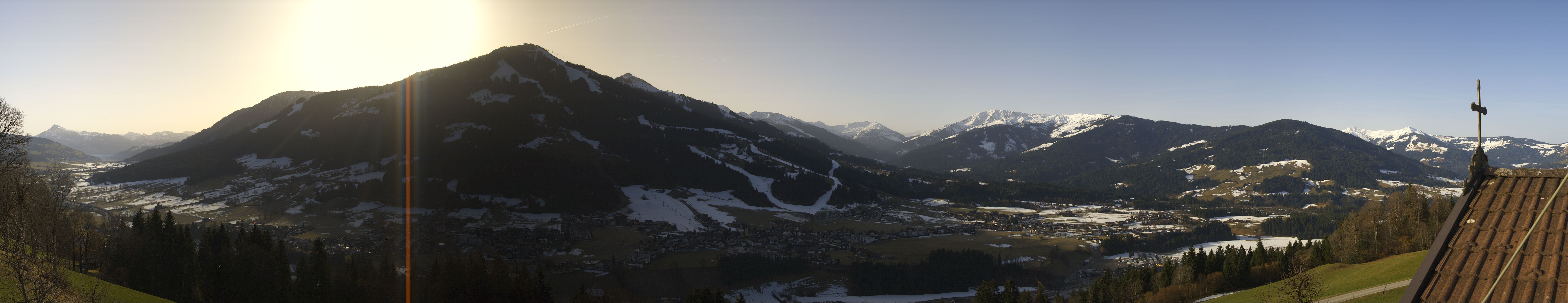 Archiv Foto Webcam Dorfkamera über Westendorf am Wilden Kaiser