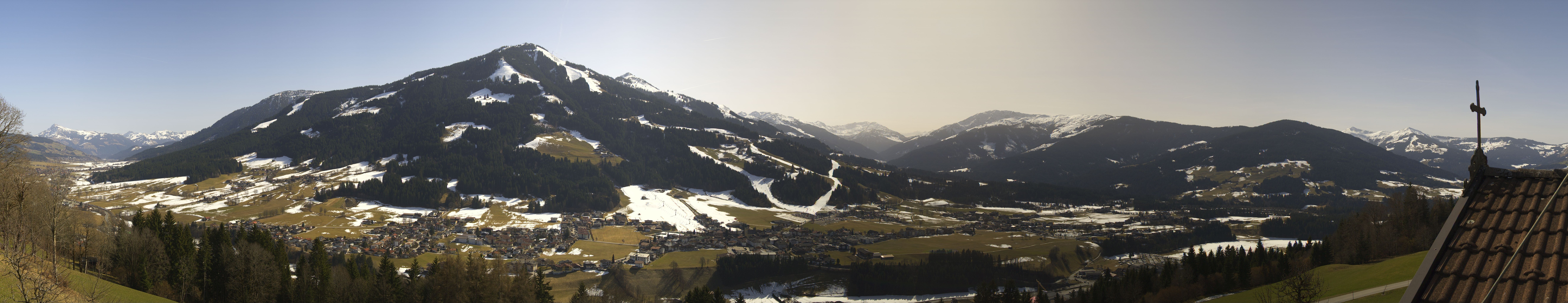 Archiv Foto Webcam Dorfkamera über Westendorf am Wilden Kaiser
