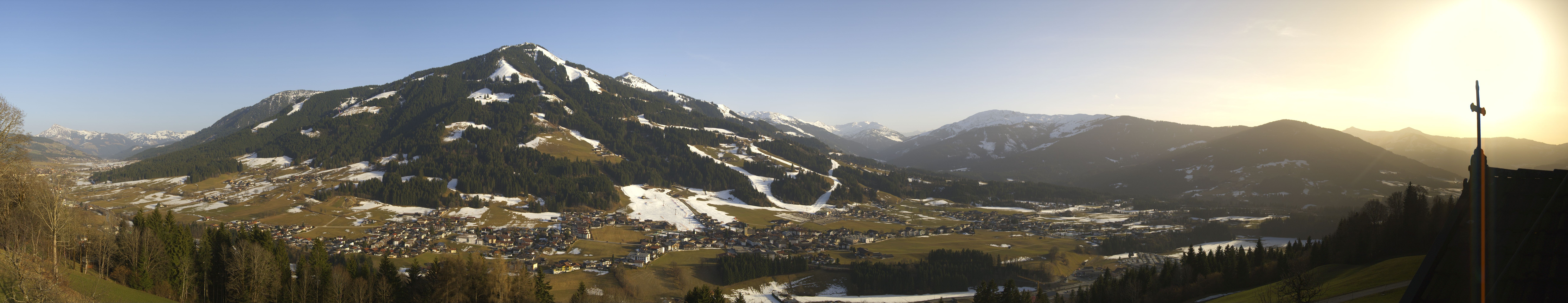 Archiv Foto Webcam Dorfkamera über Westendorf am Wilden Kaiser