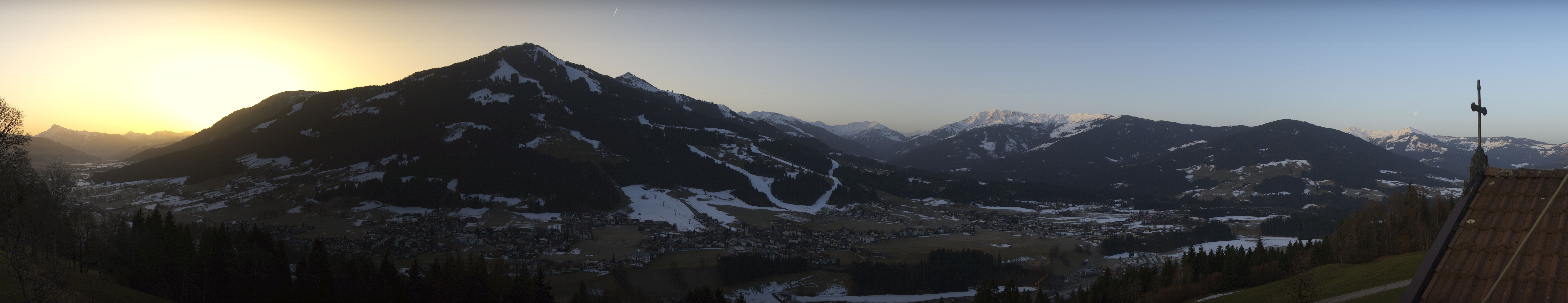 Archiv Foto Webcam Dorfkamera über Westendorf am Wilden Kaiser