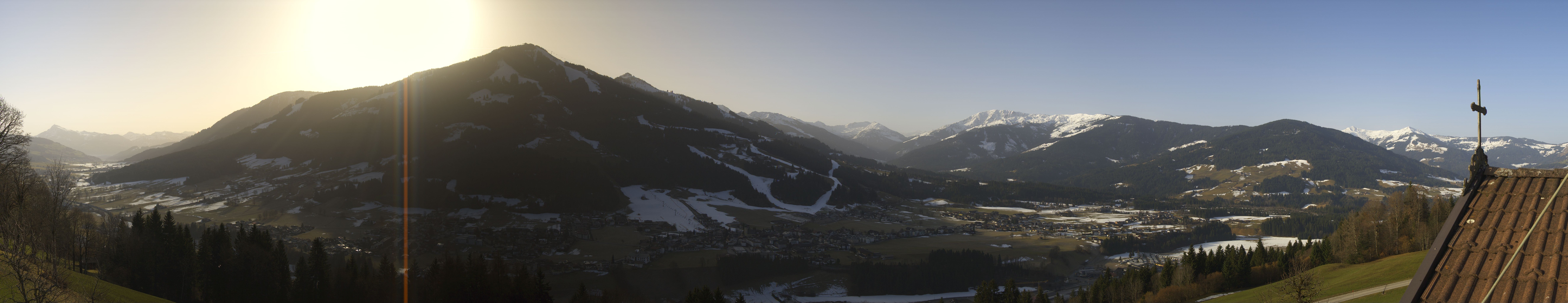 Archiv Foto Webcam Dorfkamera über Westendorf am Wilden Kaiser
