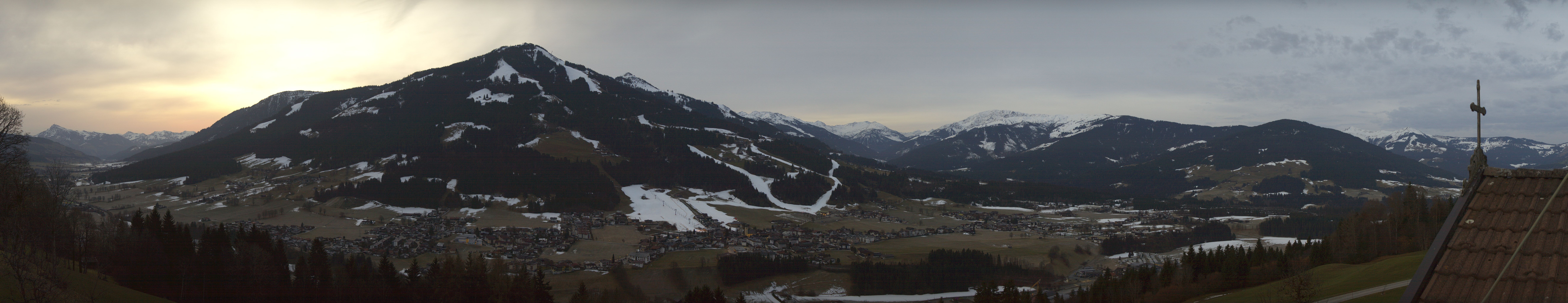 Archiv Foto Webcam Dorfkamera über Westendorf am Wilden Kaiser