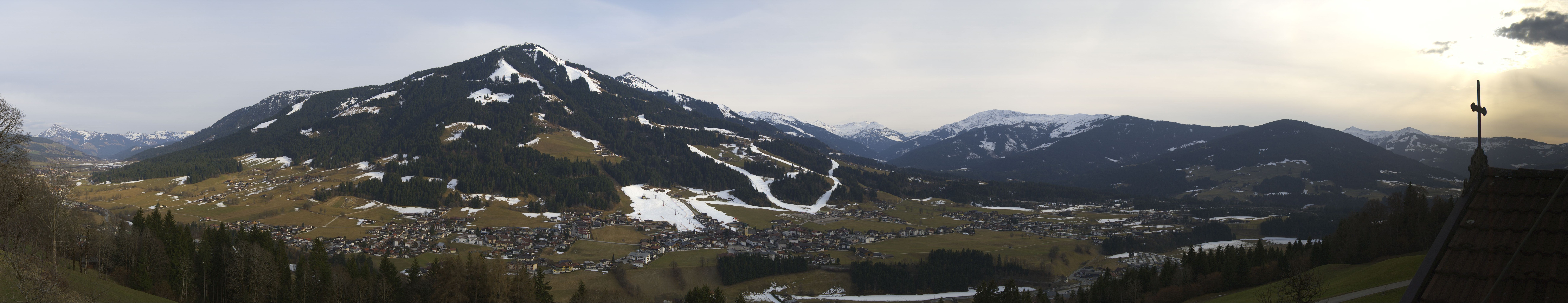 Archiv Foto Webcam Dorfkamera über Westendorf am Wilden Kaiser