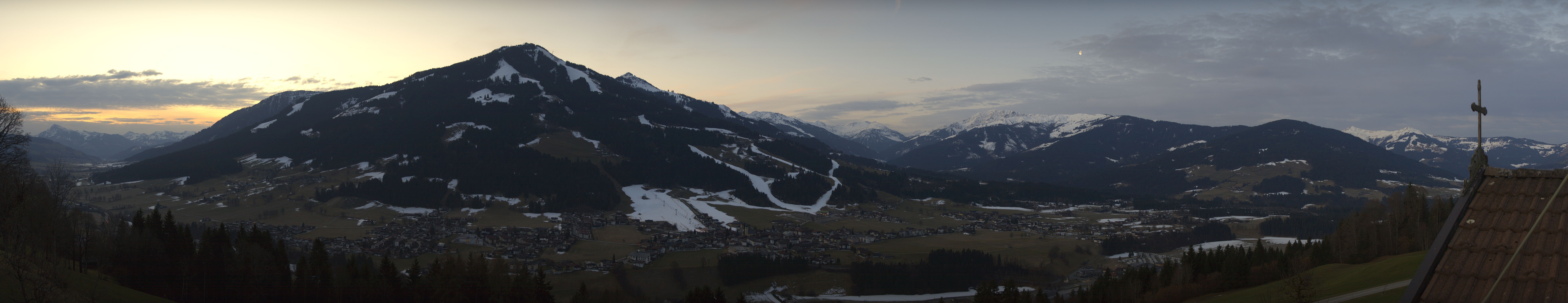 Archiv Foto Webcam Dorfkamera über Westendorf am Wilden Kaiser