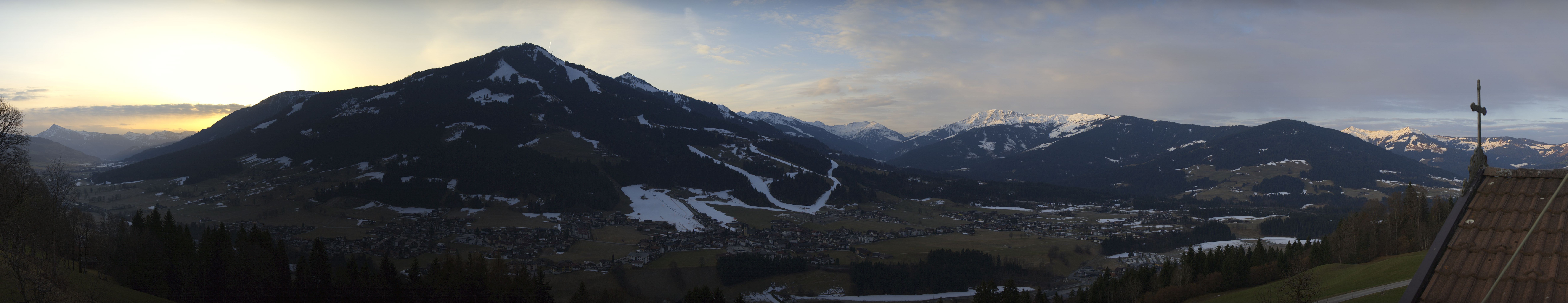Archiv Foto Webcam Dorfkamera über Westendorf am Wilden Kaiser