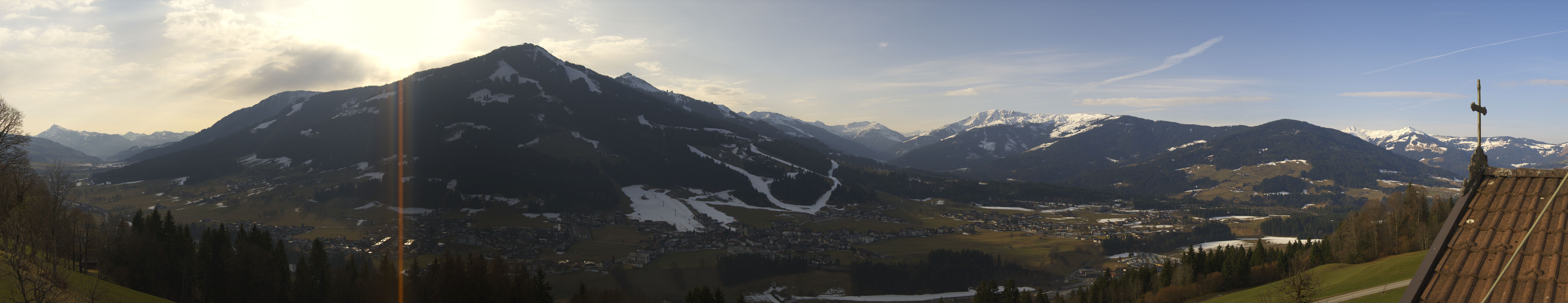 Archiv Foto Webcam Dorfkamera über Westendorf am Wilden Kaiser