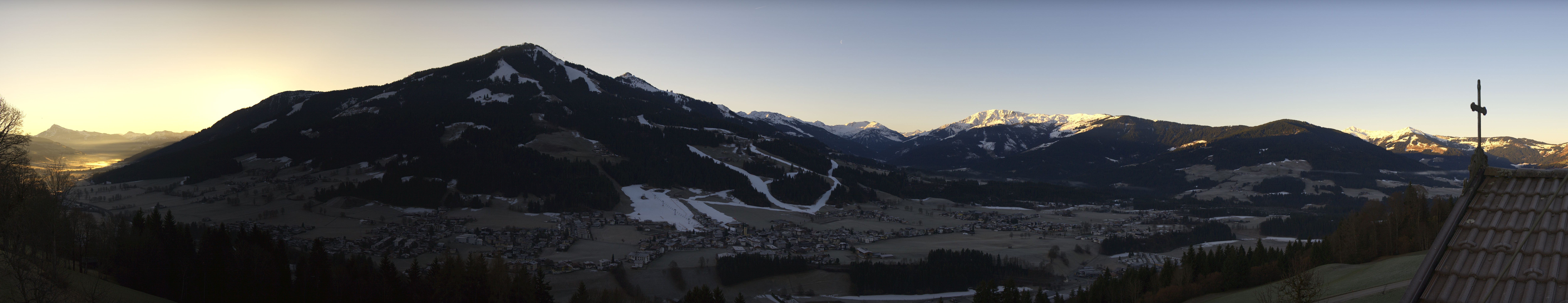 Archiv Foto Webcam Dorfkamera über Westendorf am Wilden Kaiser