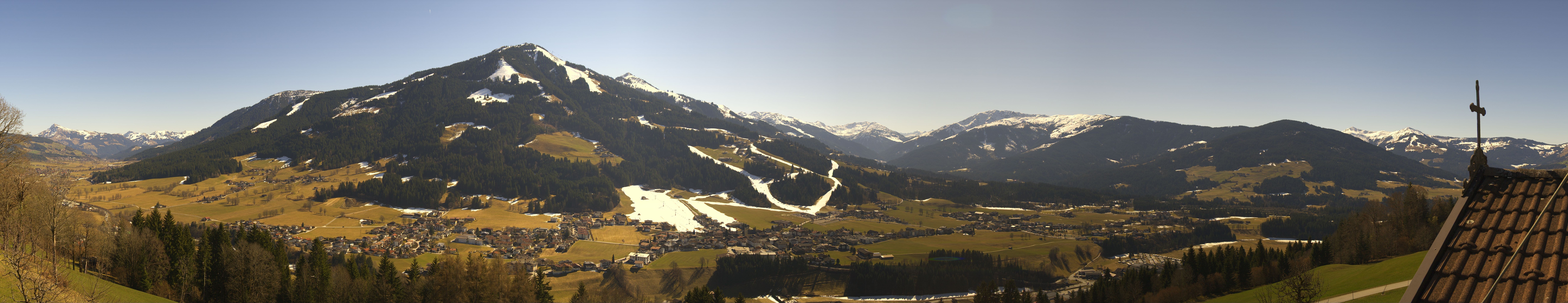 Archiv Foto Webcam Dorfkamera über Westendorf am Wilden Kaiser