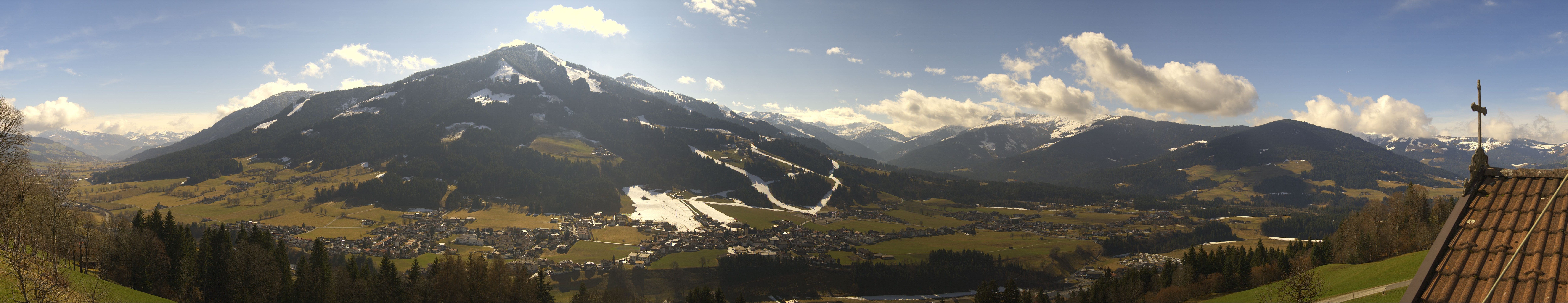 Archiv Foto Webcam Dorfkamera über Westendorf am Wilden Kaiser