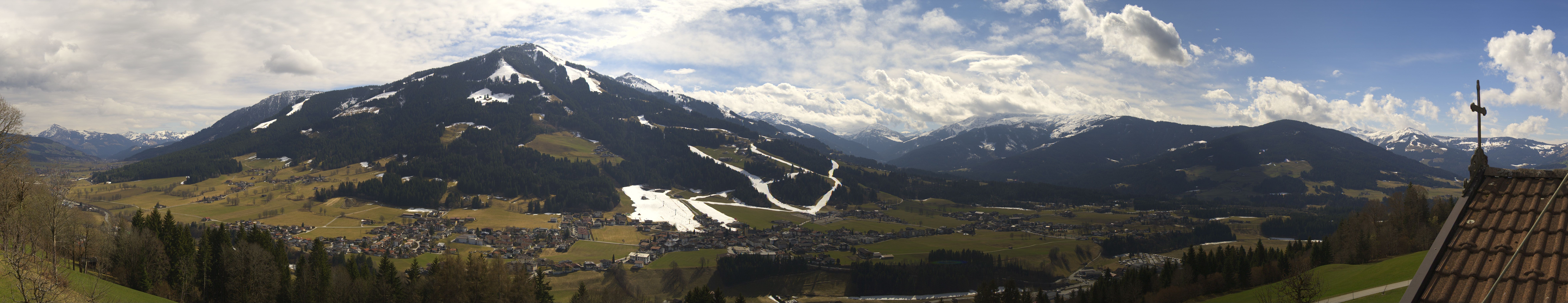 Archiv Foto Webcam Dorfkamera über Westendorf am Wilden Kaiser