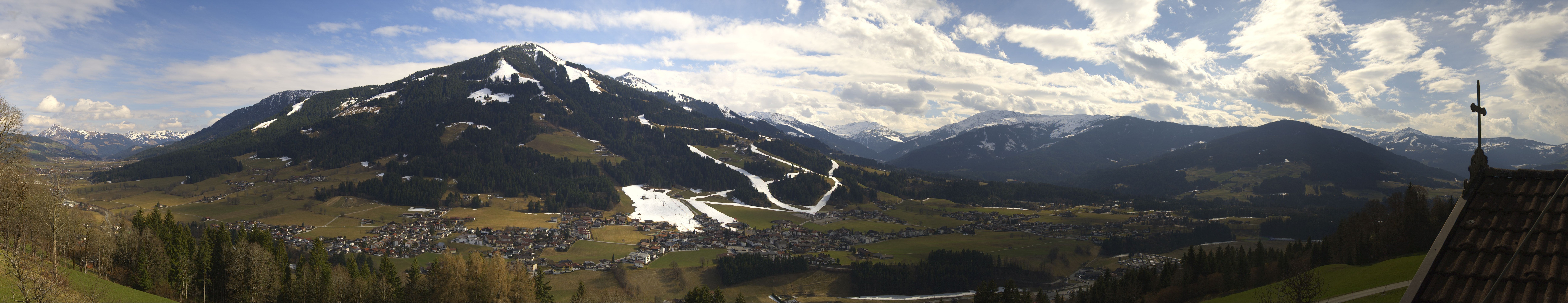 Archiv Foto Webcam Dorfkamera über Westendorf am Wilden Kaiser