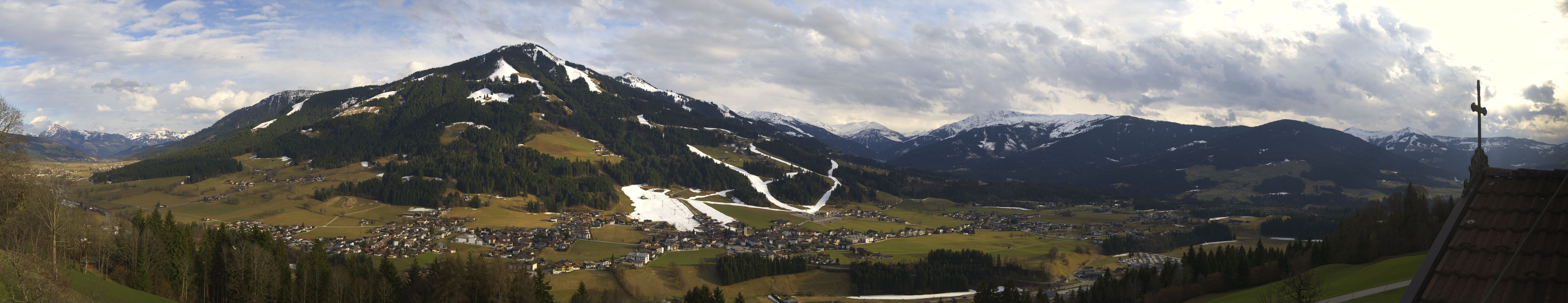 Archiv Foto Webcam Dorfkamera über Westendorf am Wilden Kaiser