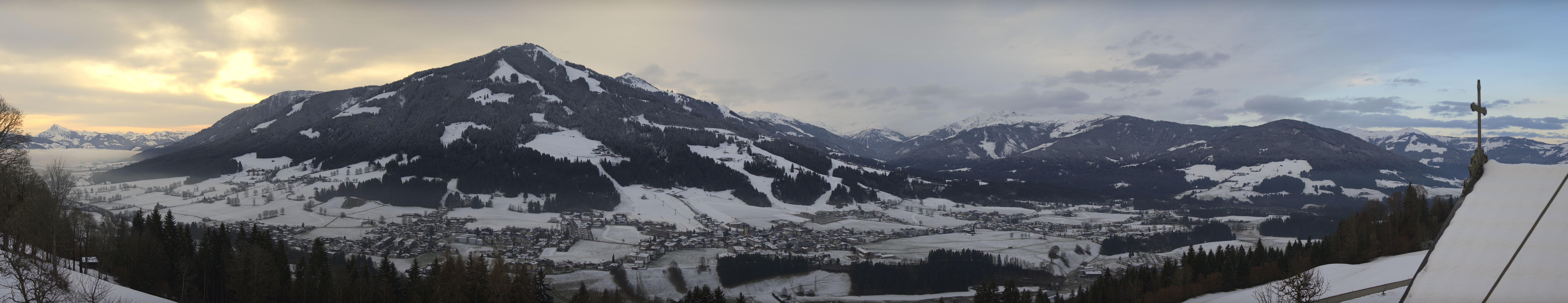 Archiv Foto Webcam Dorfkamera über Westendorf am Wilden Kaiser