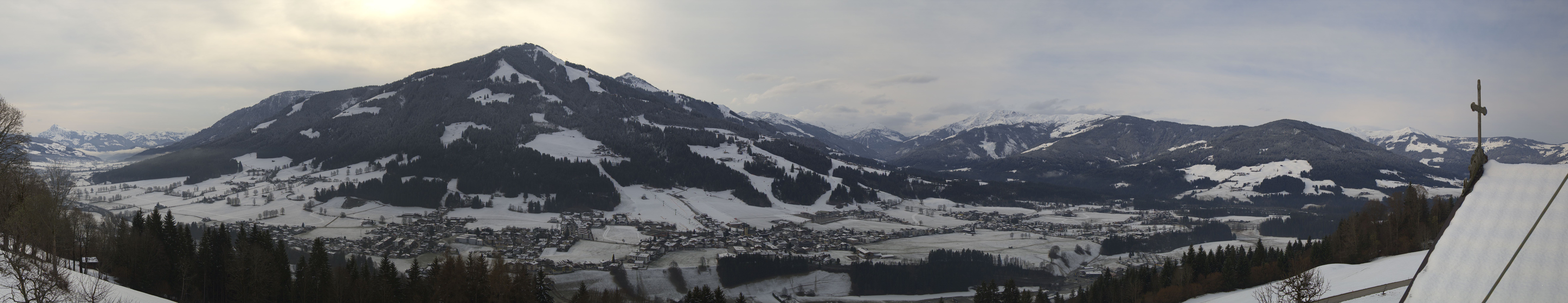 Archiv Foto Webcam Dorfkamera über Westendorf am Wilden Kaiser