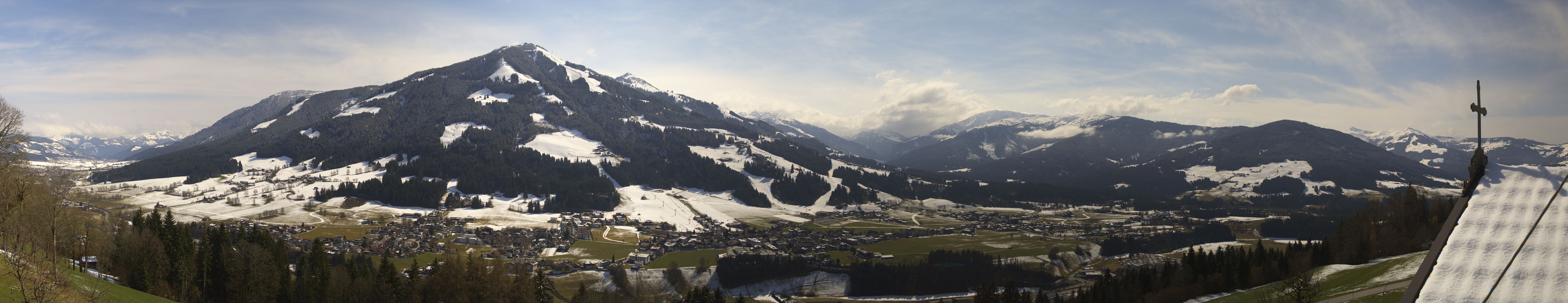 Archiv Foto Webcam Dorfkamera über Westendorf am Wilden Kaiser