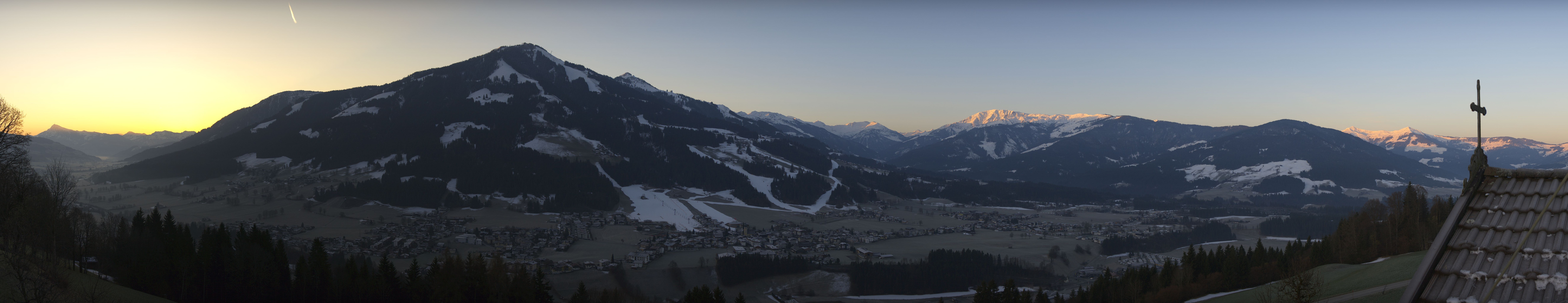 Archiv Foto Webcam Dorfkamera über Westendorf am Wilden Kaiser