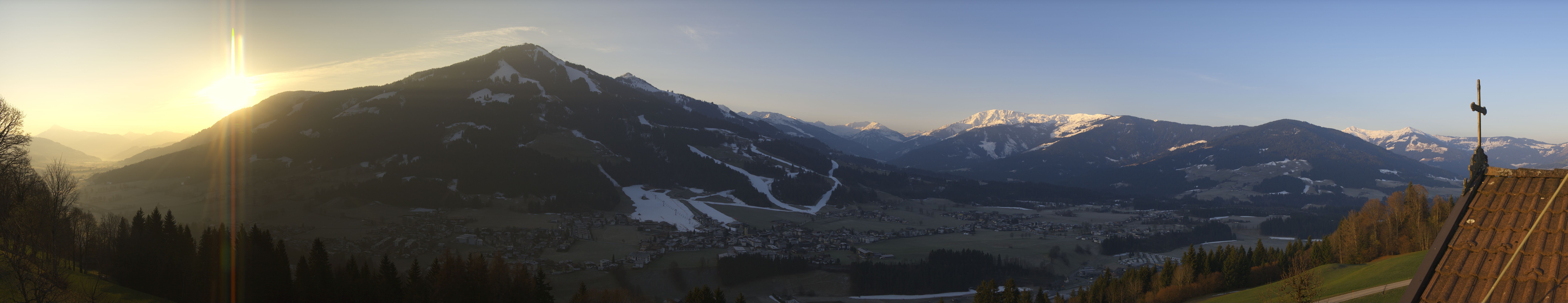Archiv Foto Webcam Dorfkamera über Westendorf am Wilden Kaiser