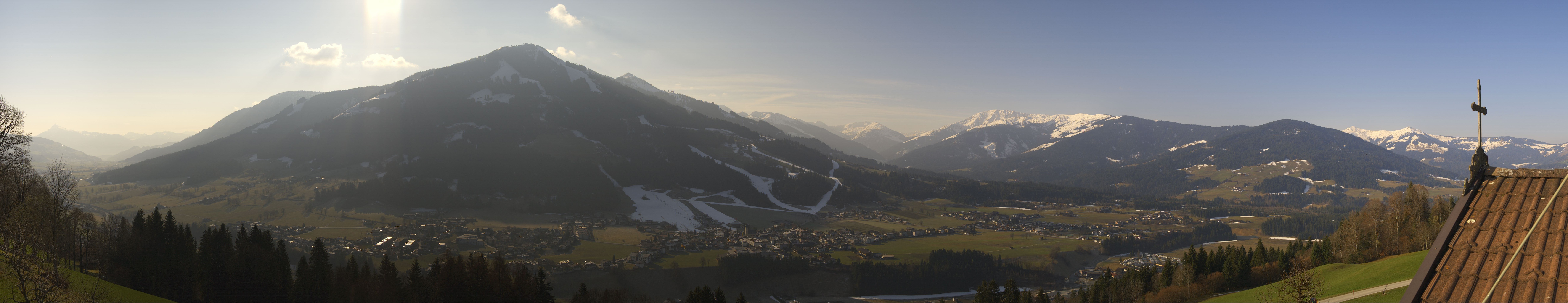 Archiv Foto Webcam Dorfkamera über Westendorf am Wilden Kaiser