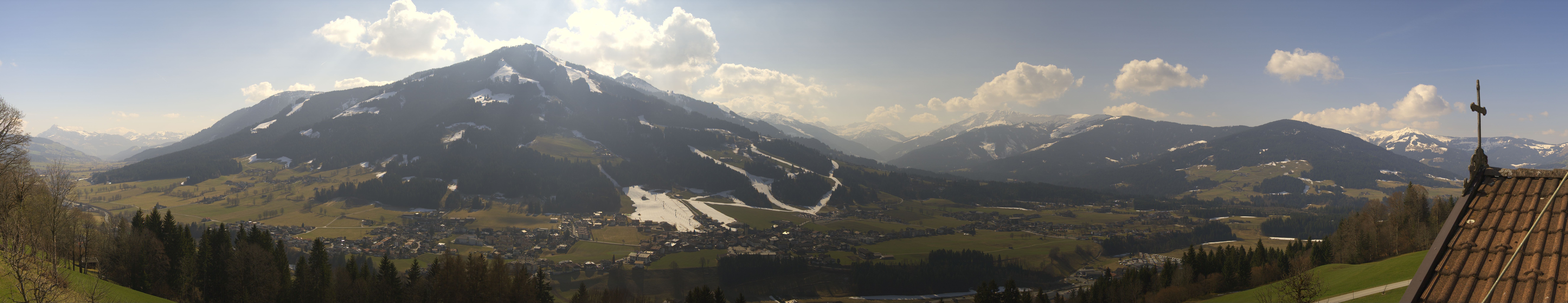 Archiv Foto Webcam Dorfkamera über Westendorf am Wilden Kaiser