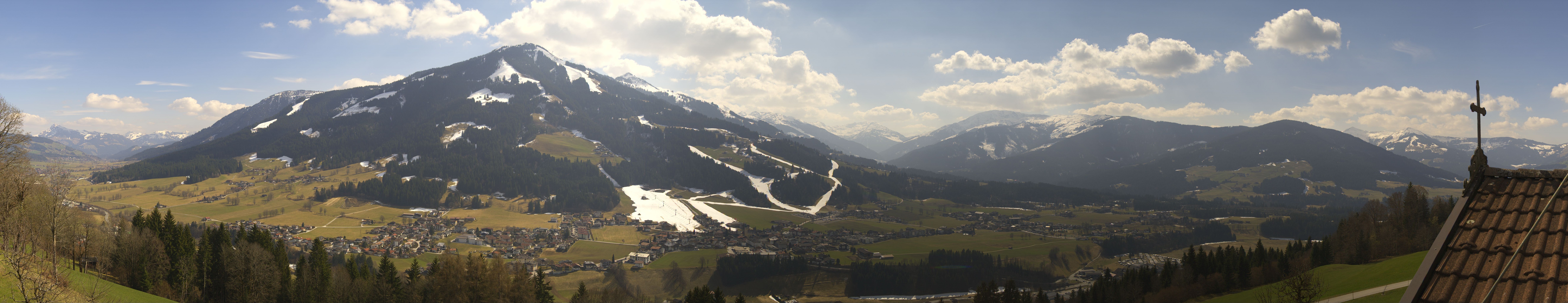 Archiv Foto Webcam Dorfkamera über Westendorf am Wilden Kaiser