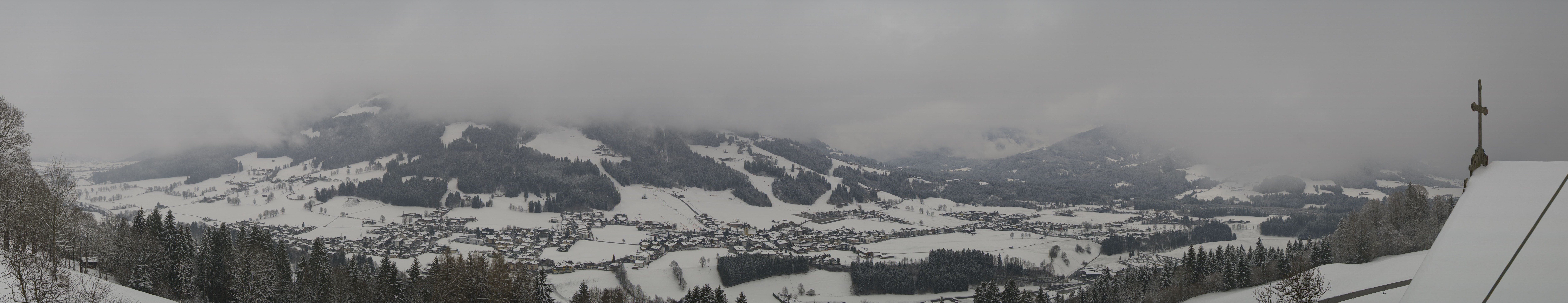 Archiv Foto Webcam Dorfkamera über Westendorf am Wilden Kaiser