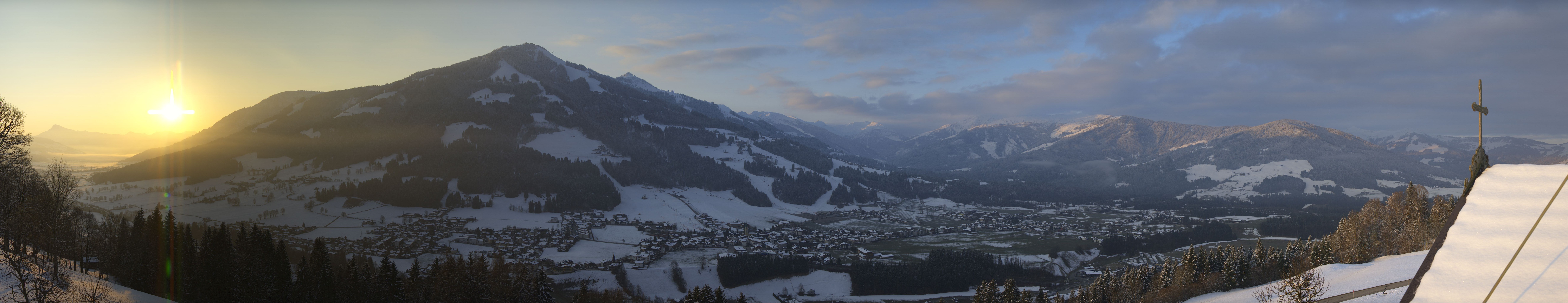 Archiv Foto Webcam Dorfkamera über Westendorf am Wilden Kaiser