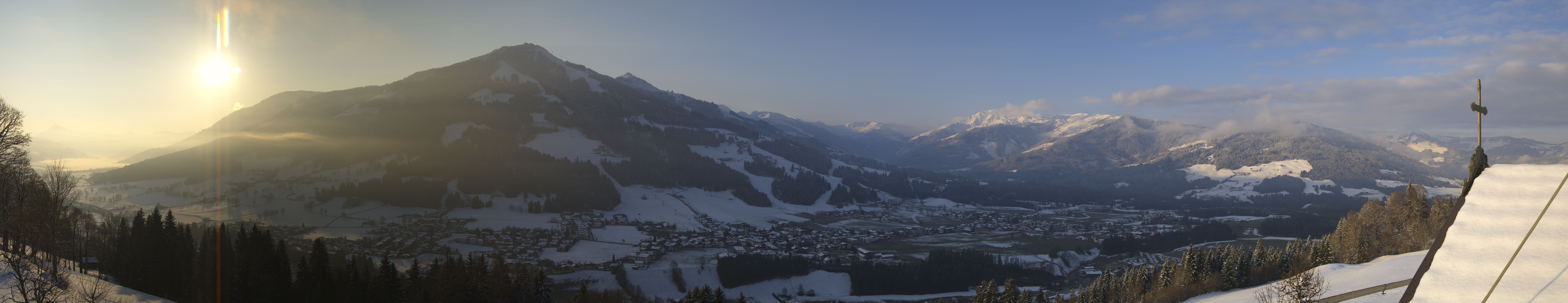 Archiv Foto Webcam Dorfkamera über Westendorf am Wilden Kaiser