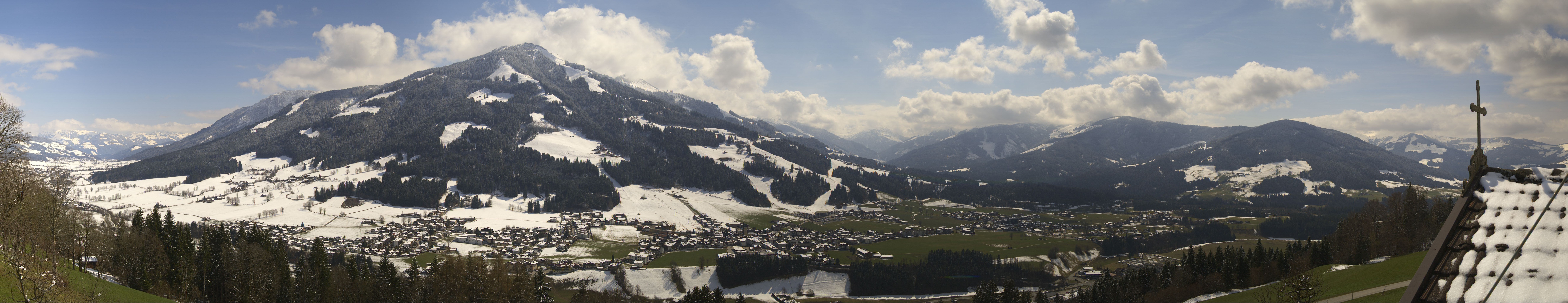 Archiv Foto Webcam Dorfkamera über Westendorf am Wilden Kaiser
