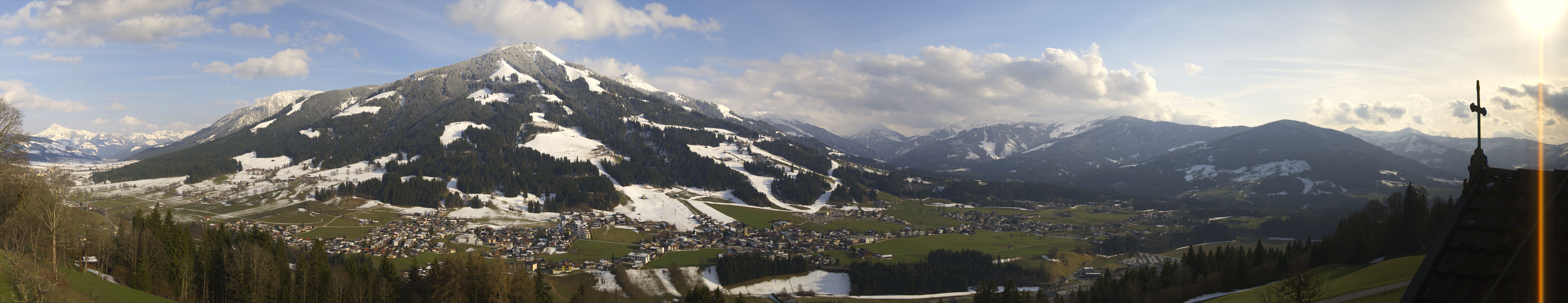 Archiv Foto Webcam Dorfkamera über Westendorf am Wilden Kaiser