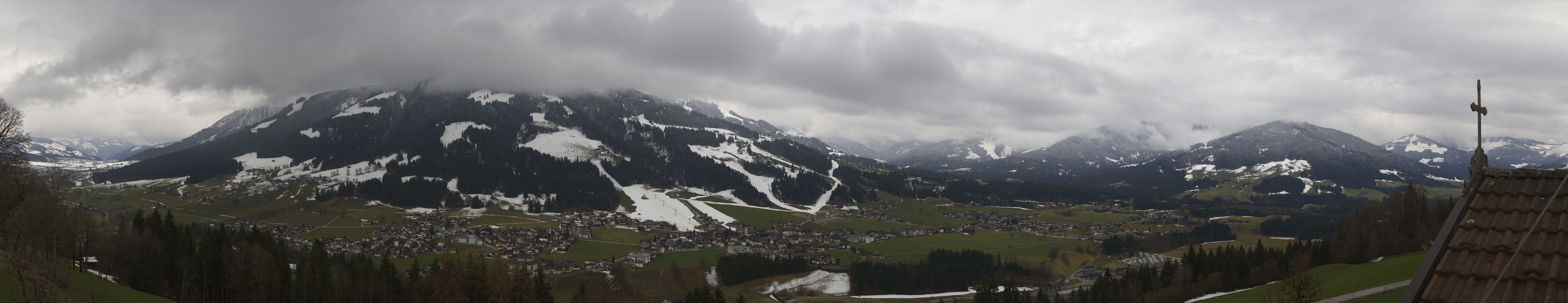 Archiv Foto Webcam Dorfkamera über Westendorf am Wilden Kaiser
