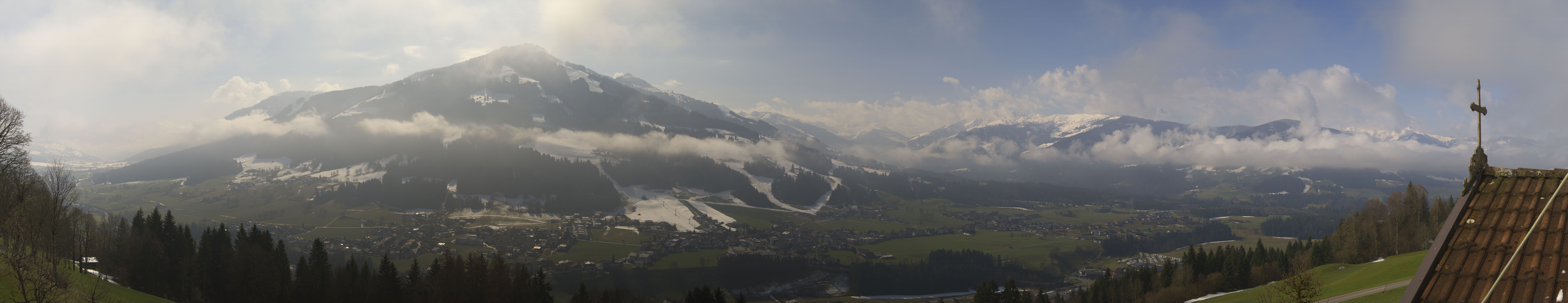 Archiv Foto Webcam Dorfkamera über Westendorf am Wilden Kaiser
