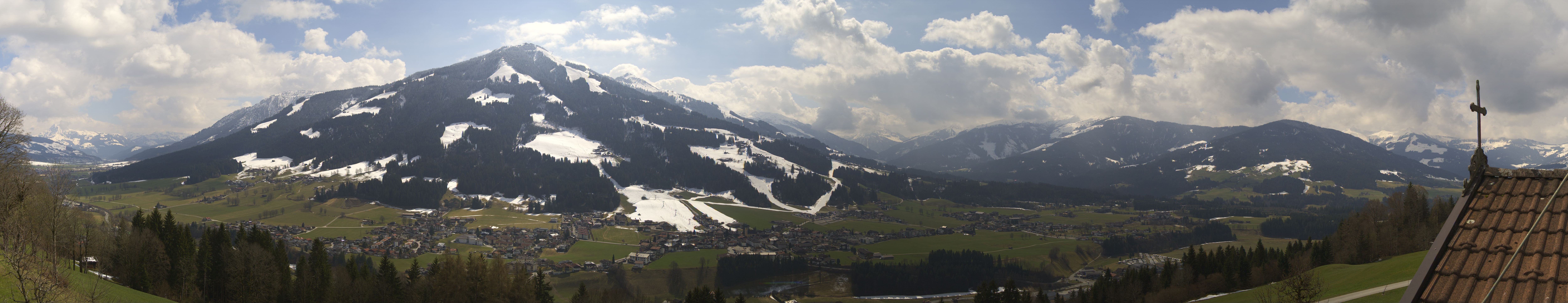 Archiv Foto Webcam Dorfkamera über Westendorf am Wilden Kaiser
