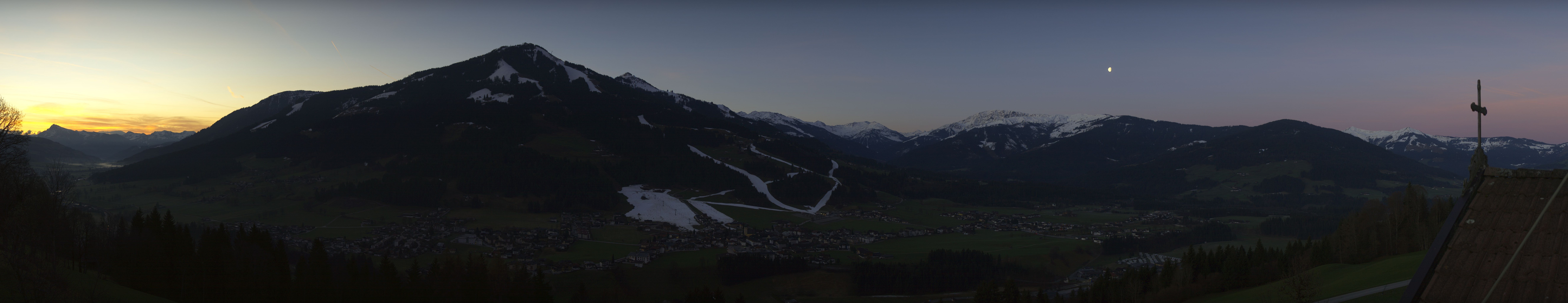 Archiv Foto Webcam Dorfkamera über Westendorf am Wilden Kaiser