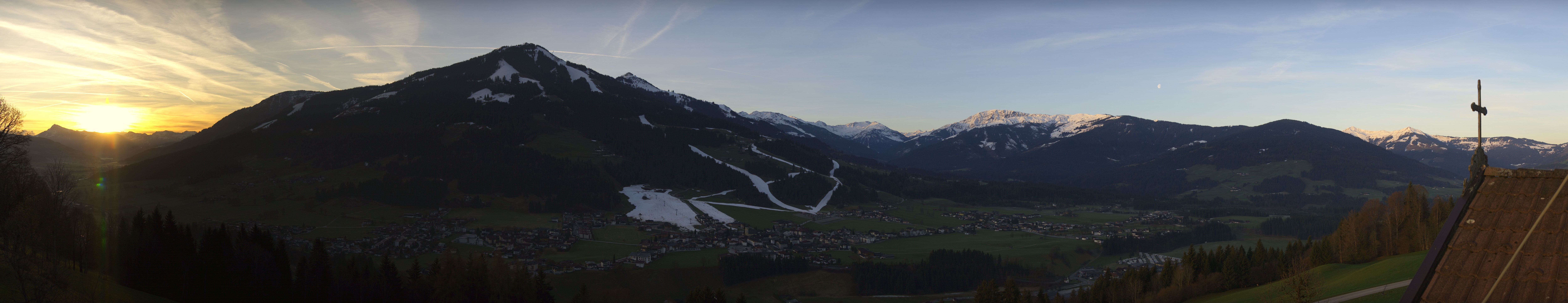 Archiv Foto Webcam Dorfkamera über Westendorf am Wilden Kaiser
