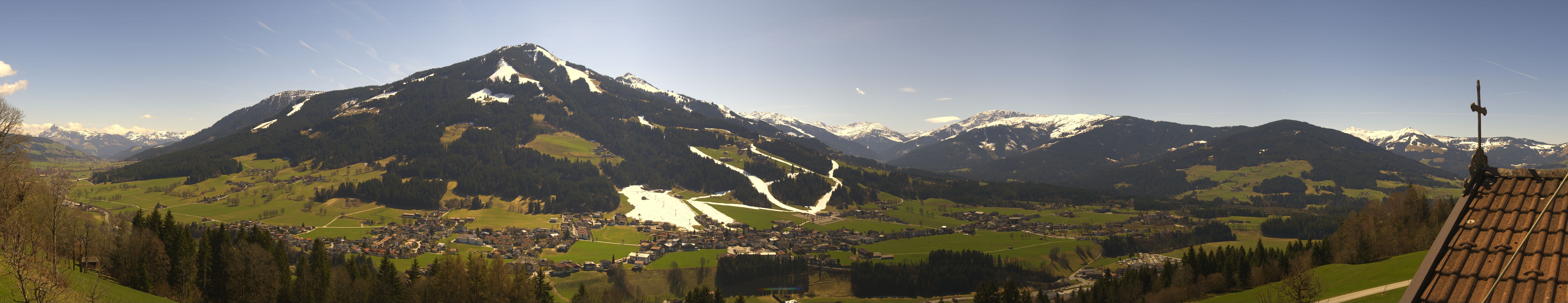 Archiv Foto Webcam Dorfkamera über Westendorf am Wilden Kaiser